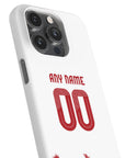 Phone case with the Olympiacos 2025-26 Away football shirt design by RIPA Football