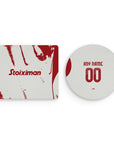 Mouse pad with the Olympiacos 2025-26 Away football shirt design by RIPA Football