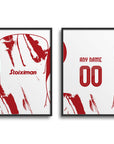 Print with the Olympiacos 2025-26 Away football shirt design by RIPA Football