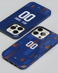 Phone case with the Netherlands 2024 Away football shirt design by RIPA Football