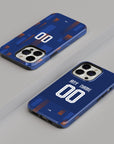 Phone case with the Netherlands 2024 Away football shirt design by RIPA Football