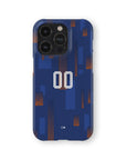 Phone case with the Netherlands 2024 Away football shirt design by RIPA Football