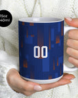 Mug with the Netherlands 2024 Away football shirt design by RIPA Football