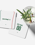 Coaster with the Palmeiras 2026 Away football shirt design by RIPA Football