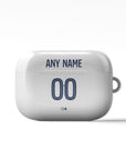 AirPods case with the Paris Saint Germain 2025-26 Away football shirt design by RIPA Football