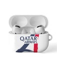 AirPods case with the Paris Saint Germain 2025-26 Away football shirt design by RIPA Football
