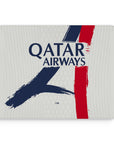 Mouse pad with the Paris Saint Germain 2025-26 Away football shirt design by RIPA Football