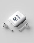 AirPods case with the Paris Saint Germain 2026-27 Away football shirt design by RIPA Football