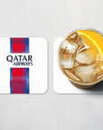 Coaster with the Paris Saint Germain 2026-27 Away football shirt design by RIPA Football