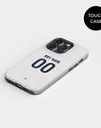 Phone case with the Paris Saint Germain 2026-27 Away football shirt design by RIPA Football