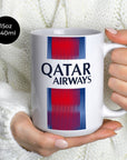 Mug with the Paris Saint Germain 2026-27 Away football shirt design by RIPA Football