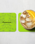 Coaster with the Parma 2025-26 Goalkeeper football shirt design by RIPA Football