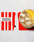 Coaster with the PSV 2024-25 Home football shirt design by RIPA Football