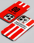 Phone case with the PSV 2024-25 Home football shirt design by RIPA Football