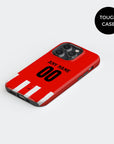 Phone case with the PSV 2024-25 Home football shirt design by RIPA Football