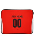 Laptop sleeve with the PSV 2024-25 Home football shirt design by RIPA Football