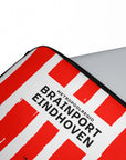 Laptop sleeve with the PSV 2024-25 Home football shirt design by RIPA Football