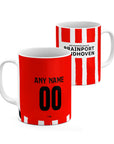Mug with the PSV 2024-25 Home football shirt design by RIPA Football