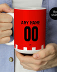Mug with the PSV 2024-25 Home football shirt design by RIPA Football