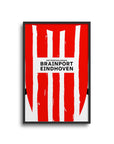 Print with the PSV 2024-25 Home football shirt design by RIPA Football