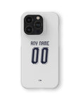 Phone case with the UNAM 2026-27 Away football shirt design by RIPA Football