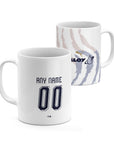 Mug with the UNAM 2026-27 Away football shirt design by RIPA Football