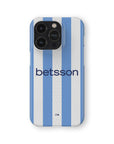 Phone case with the Racing Club 2025-26 Home football shirt design by RIPA Football