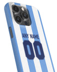 Phone case with the Racing Club 2025-26 Home football shirt design by RIPA Football