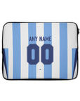 Laptop sleeve with the Racing Club 2025-26 Home football shirt design by RIPA Football