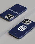 Phone case with the Racing Club 2026 Away football shirt design by RIPA Football