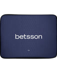 Laptop sleeve with the Racing Club 2026 Away football shirt design by RIPA Football