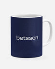 Mug with the Racing Club 2026 Away football shirt design by RIPA Football