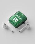 AirPods case with the Real Betis 2025-26 Prematch football shirt design by RIPA Football