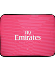 Laptop sleeve with the Real Madrid 2014-15 Away football shirt design by RIPA Football
