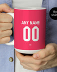 Mug with the Real Madrid 2014-15 Away football shirt design by RIPA Football