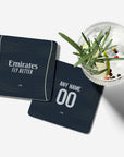 Coaster with the Real Madrid 2025-26 Away football shirt design by RIPA Football