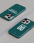 Phone case with the Real Madrid 2026-27 Away football shirt design by RIPA Football