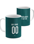 Mug with the Real Madrid 2026-27 Away football shirt design by RIPA Football