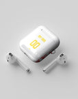 AirPods case with the Salzburg 2024-25 Home football shirt design by RIPA Football