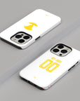 Phone case with the Salzburg 2024-25 Home football shirt design by RIPA Football