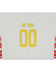 Mouse pad with the Salzburg 2024-25 Home football shirt design by RIPA Football