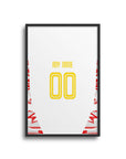 Print with the Salzburg 2024-25 Home football shirt design by RIPA Football