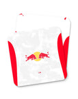 Coaster with the Salzburg 2025-26 Home football shirt design by RIPA Football