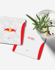 Coaster with the Salzburg 2025-26 Home football shirt design by RIPA Football