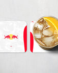 Coaster with the Salzburg 2025-26 Home football shirt design by RIPA Football
