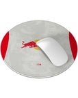 Mouse pad with the Salzburg 2025-26 Home football shirt design by RIPA Football