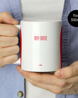 Mug with the Salzburg 2025-26 Home football shirt design by RIPA Football