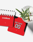 Coaster with the River Plate 2023-24 Away football shirt design by RIPA Football