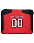 Laptop sleeve with the River Plate 2023-24 Away football shirt design by RIPA Football