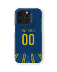 Phone case with the Rosario Central 2026 Third football shirt design by RIPA Football